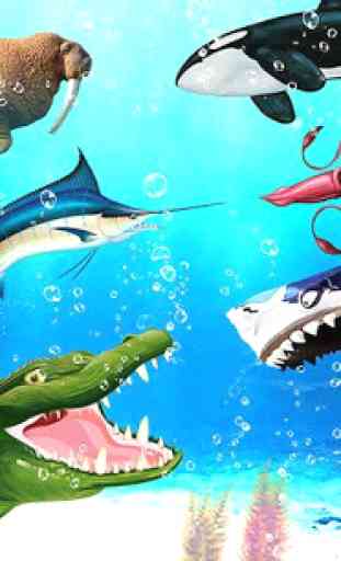 Mar del reino animal de batalla: Simulador de Guer 1