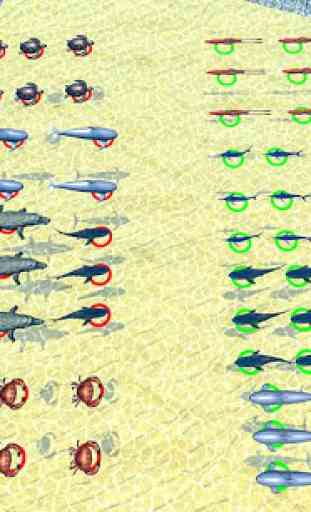 Mar del reino animal de batalla: Simulador de Guer 3