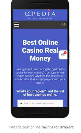 OCPedia - Best Online Casino Real Money Finder 1