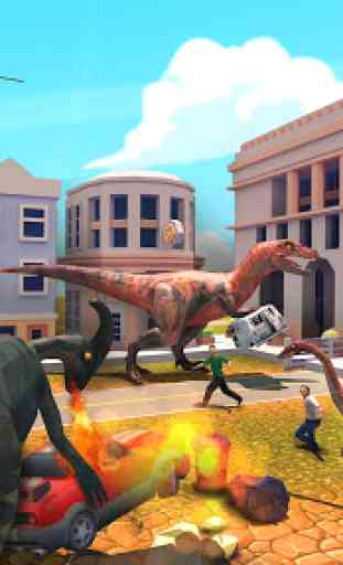 Simulador del dinosaurio del monstruo:City Rampage 2
