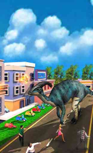 Simulador del dinosaurio del monstruo:City Rampage 4