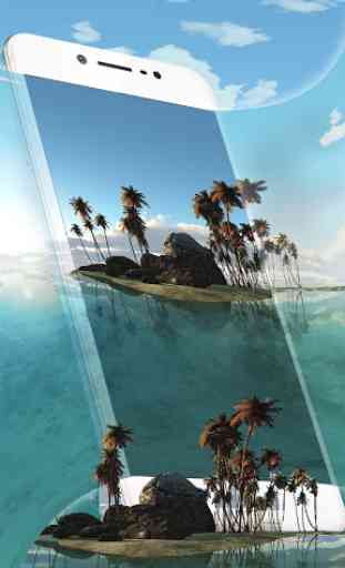 Tema isla tropical 3D (RV panorámica) 2