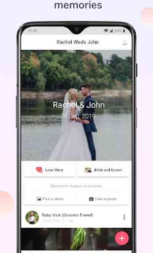 WedJoy:  el boda aplicación y sitio web 1