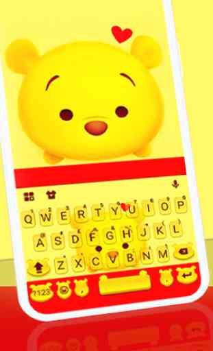 Yellow Bear Tema de teclado 1