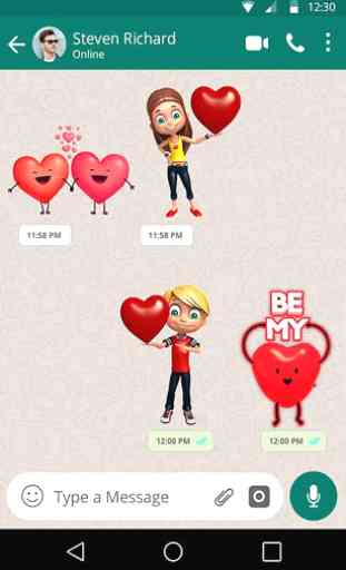 3D Romantic Stickers for whatsapp: WAStickerApps 4