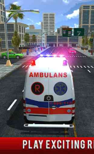 911 Ambulance City Rescue: Juego de conducción de 1