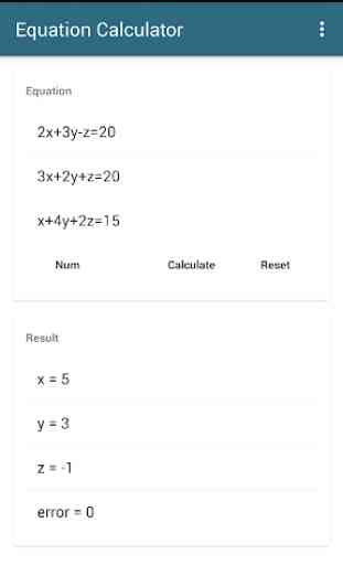 Algebra Equation Calculator 1