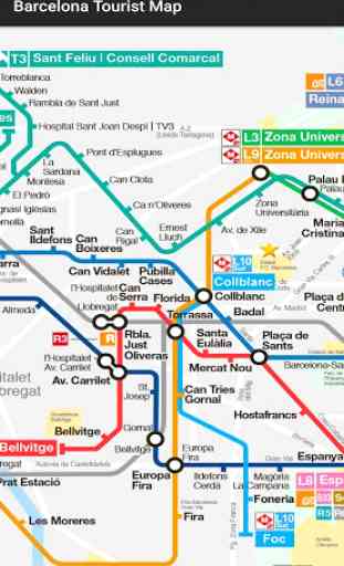 Barcelona Tourist Metro Map 2019 (Offine) 1