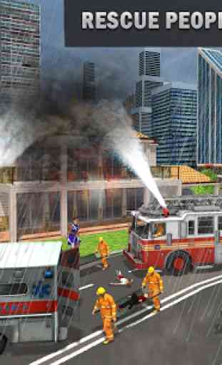 bombero camión simulador: rescate juegos 4