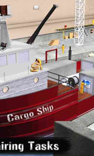 Crucero Barco Mecánico Simulador: Taller Garaje 3D 1