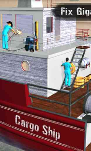 Crucero Barco Mecánico Simulador: Taller Garaje 3D 3