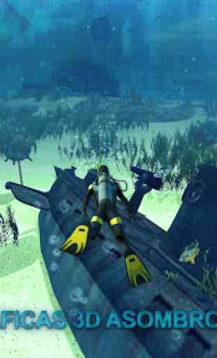 El juego de pesca submarina 3D 2