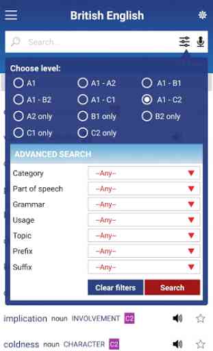 English Vocabulary Profile - British 1