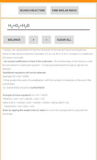 Equation Balancer - Balance Chemical Equation 1