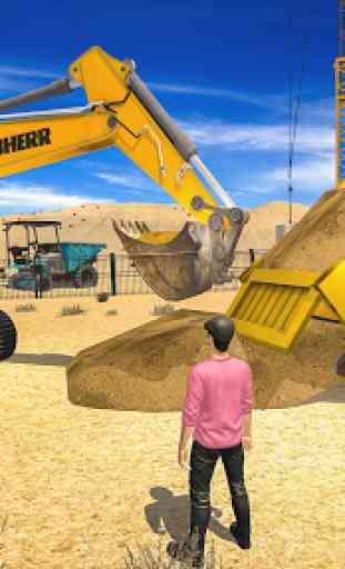 Excavadora pesada Ciudad Construcción Sim 2019 1