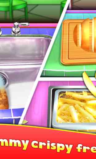 Fast Food Stand - Juego de cocina de comida frita 4