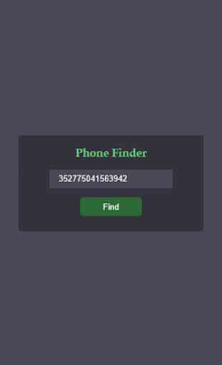 Find my phone - IMEI Tracker 2