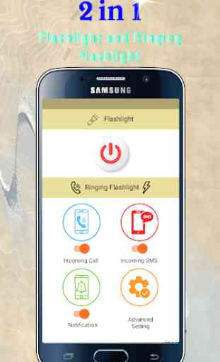 Flash Alerts on Call & SMS - Ringing Flashlight 1