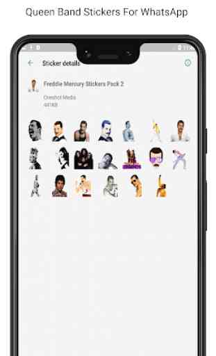 Freddie Mercury Pegatinas para WhatsApp 1