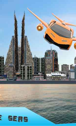 Future Flying Robot Car Taxi Transport Games 1
