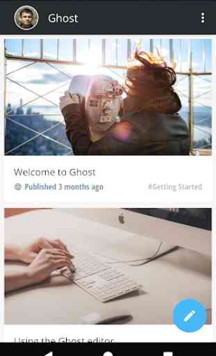 Ghost - Professional Blogging 1