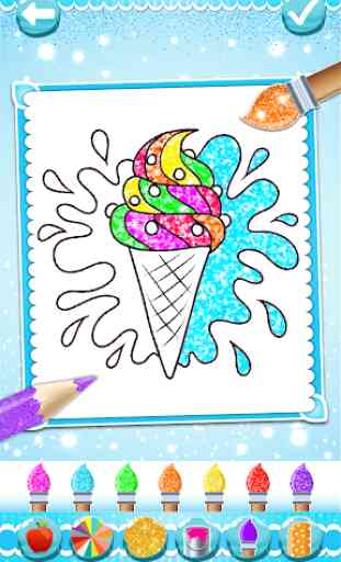 Libro de colorear para juego de helado 4