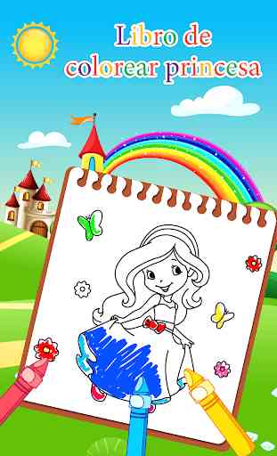 Libro de colorear princesa  1