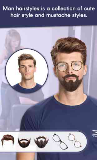 Man Face Editor: Hair Style, Beard, Mustache 2