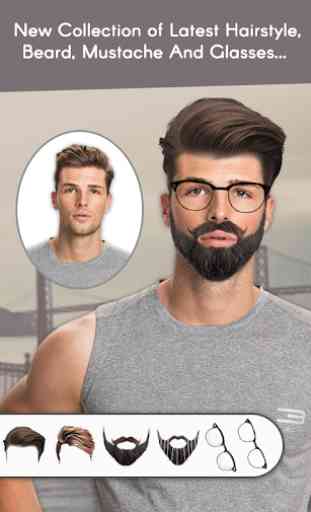 Man Face Editor: Hair Style, Beard, Mustache 4