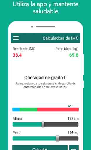 Mi IMC: Calculadora de IMC y Peso Ideal 4