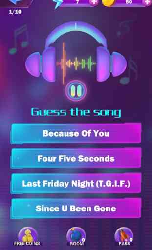 Music Quiz - Guess Popular Songs & Music 1