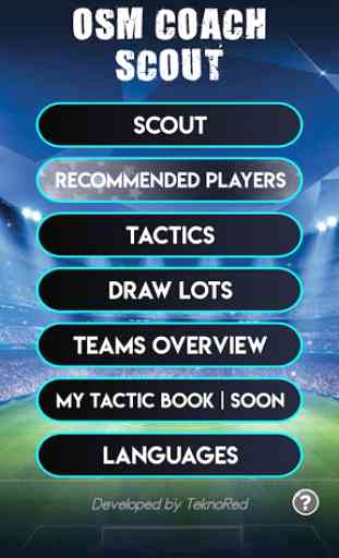 OSM Coach & Scout - Tactics, Guide 1