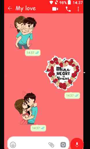 Pegatinas de amor para Whatsapp 2020 2