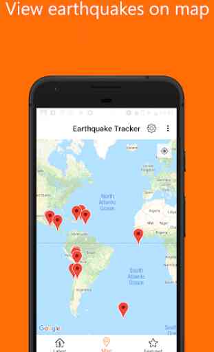 rastreador de terremotos - terremoto, mapa, alerta 2