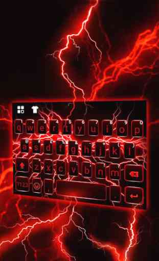 Red Lightning Tema de teclado 1