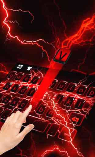 Red Lightning Tema de teclado 2