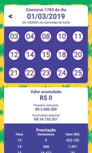 Resultados Loterias da Caixa - Sorteios no Brasil 3