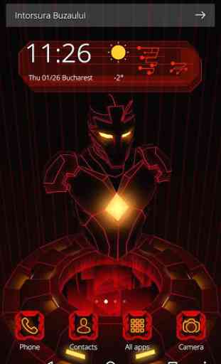 Rojo del hierro héroe 3D Tema 1