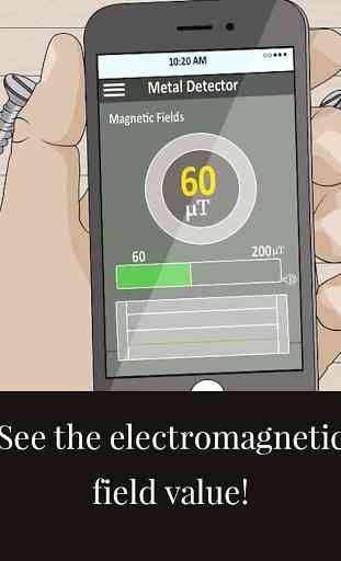 Sensor electromagnético magnético detector de emf 1