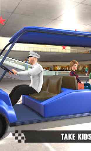 Shopping Mall Smart Taxi: Family Car Taxi Games 3