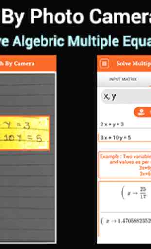 Solve Math by Photo Camera Calculator 3