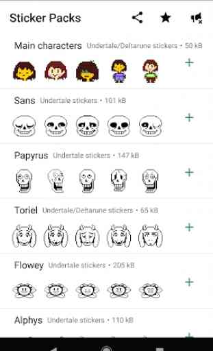 Stickers de UNDERTALE y DELTARUNE para WhatsApp 1
