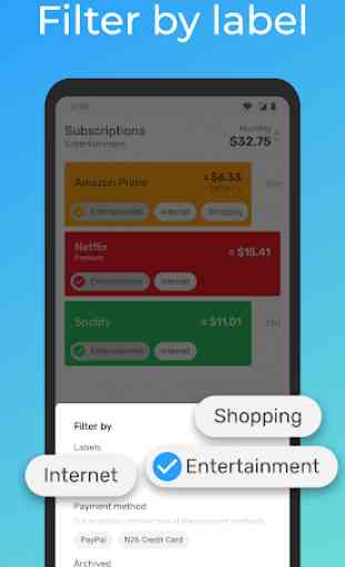 Subscriptions - Manage your regular expenses 3