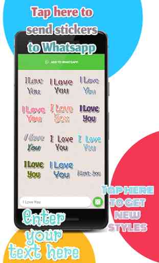 Texticker, Create Text Stickers - WAStickerApps 4