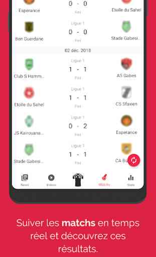 Tunisie Foot: Résultats en Live, Match, Classement 2