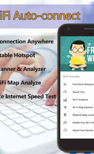 WiFi gratuito Connect - SpeedTest Mapa de red WiFi 1