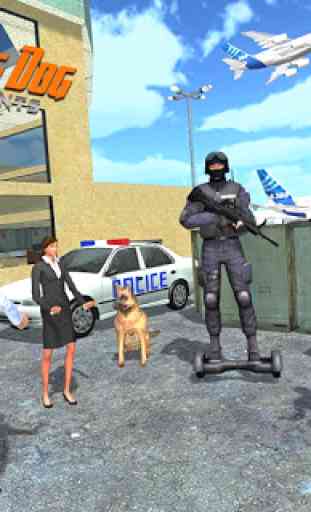 Aeropuerto Drug Dog: truco de policía Hoverboard 1
