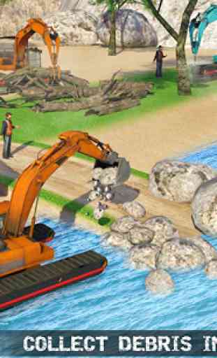 Agua Tablista grúa excavadora: Construcción Sitio 1