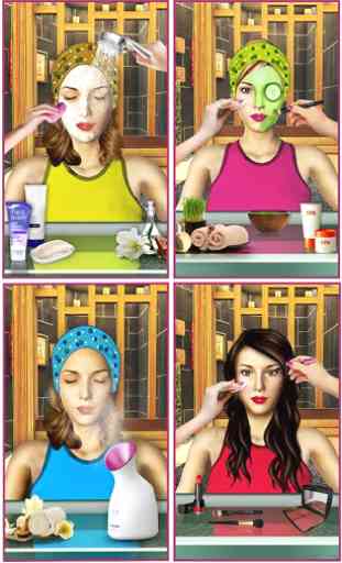 Belleza salón spa 3D maquillar & Corte pelo Juegos 4