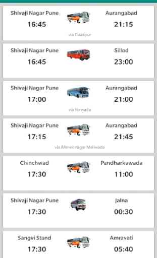 Buses Schedule & Timetable for MSRTC Maharashtra 2